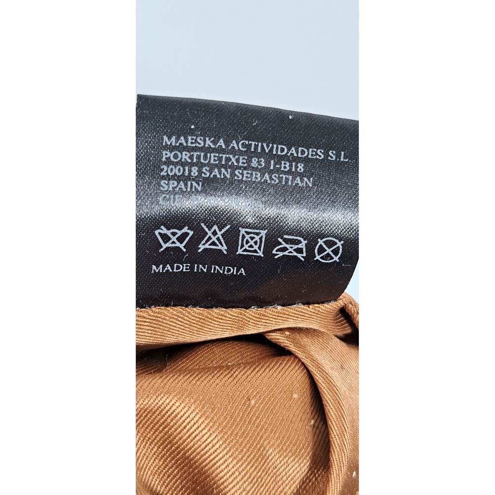 The Bagging Co Barcelona Woven Leather Crossbody Bag Tan Cuero 9THB2774 NEW - Picture 9 of 11